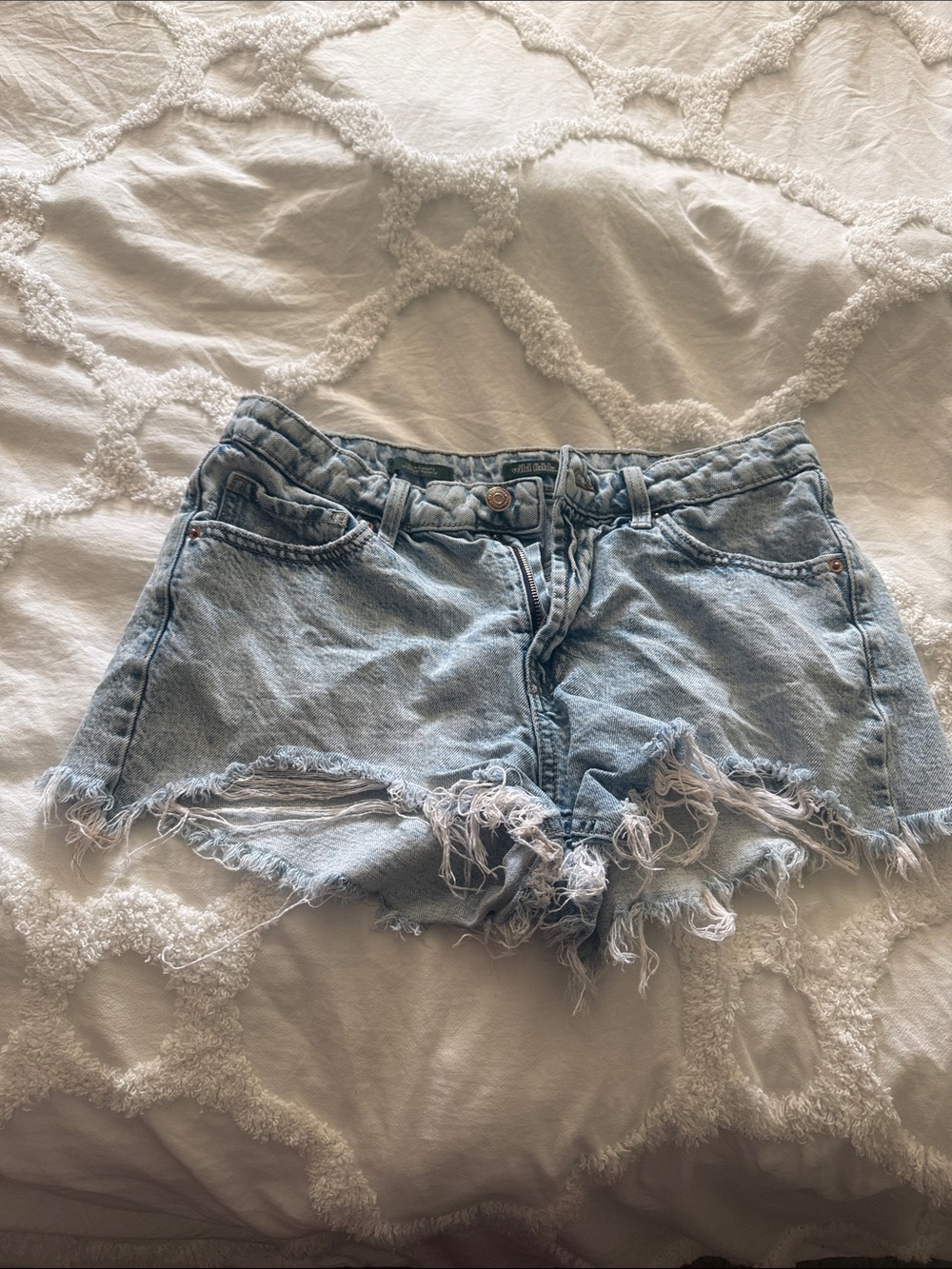 wild fable Light Wash Distressed Denim Shorts